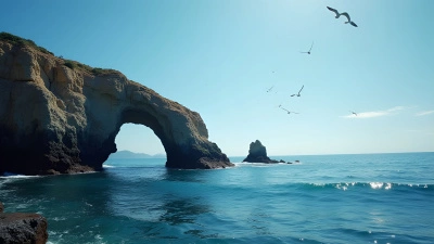 Natural Rock Arch Over Calm Blue Water