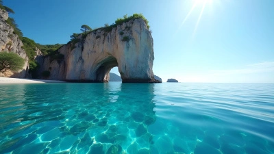 Natural Rock Formation Beside Clear Blue Water