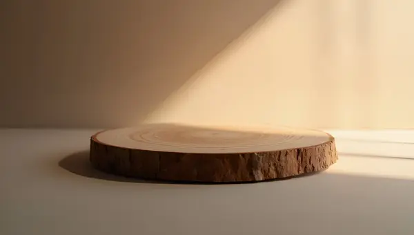 Natural Wood Slab With Smooth Edges
