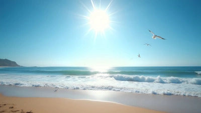 Ocean Landscape With Crashing Waves And Sandy Beach
