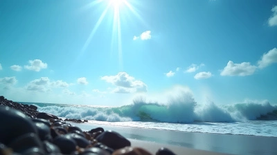 Ocean Wave Crashing on Rocky Shoreline