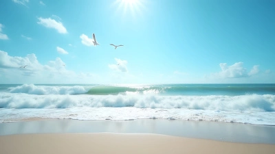 Ocean Waves Crashing On Sandy Beach