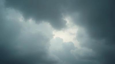 Overcast Sky with Thick Grey Clouds