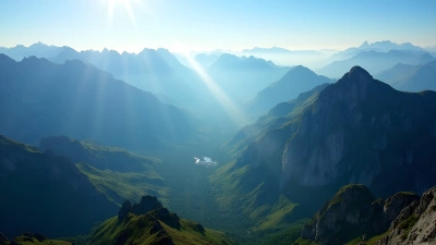 Panoramic Mountain Landscape With Rugged Peaks