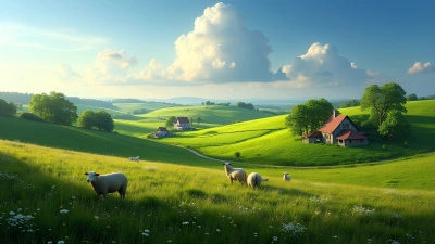 Peaceful Rural Landscape With Charming Houses