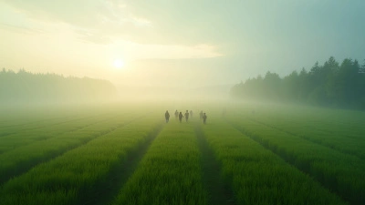 People Strolling Across Vibrant Green Grass Field