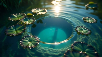 Perfectly Round Hole In Clear Water