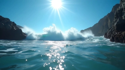 Powerful Ocean Waves Crashing On Rocks