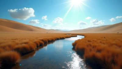 Pristine Creek Flowing Through Sandy Hills
