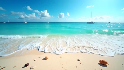 Pristine Seashore With Turquoise Waves