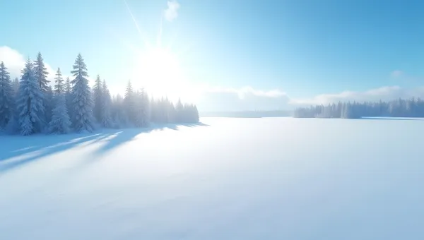 Pristine White Snow Covering Winter Landscape