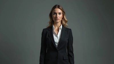 Professional Woman in Black Blazer and White Shirt
