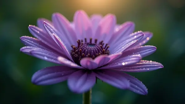 Purple-Petaled Flower Close-Up With Texture