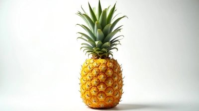 Ripe Yellow Pineapple With Textured Skin