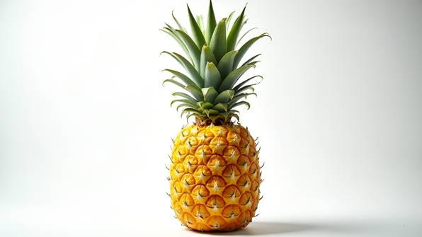 Ripe Yellow Pineapple With Textured Skin