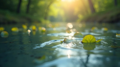 Rippling Water Surface Close-Up With Soft Light