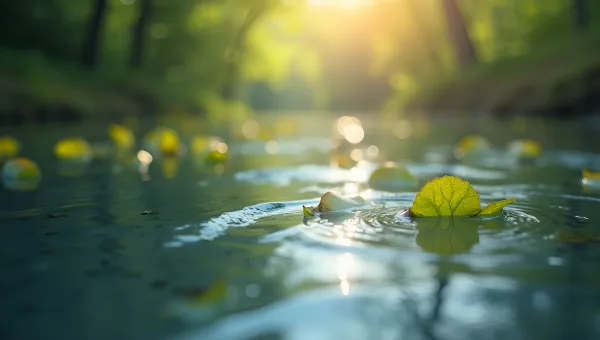 Rippling Water Surface Close-Up With Soft Light