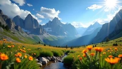 Rocky Mountains Rugged Peaks And Alpine Meadows