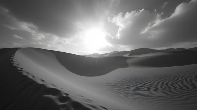 Rolling Sand Dunes Under Dramatic Sky