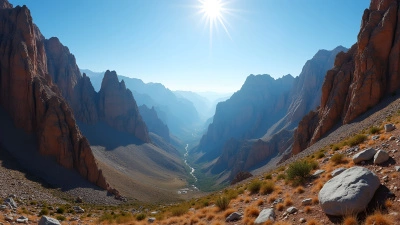 Rugged Brown And Gray Mountains Landscape