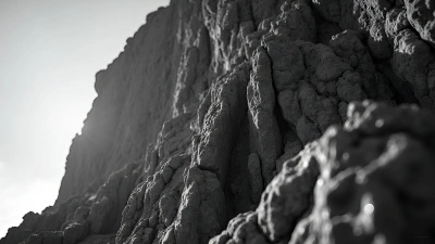 Rugged Cliff With Dramatic Shadows