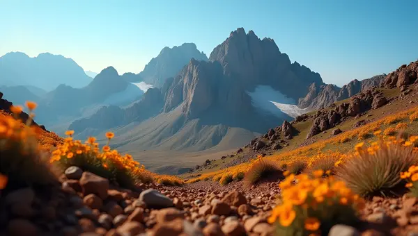 Rugged Mountain Landscape With Brown Soil