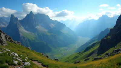 Rugged Mountain Range With Jagged Peaks