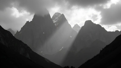 Rugged Mountain Range With Sharp Peaks