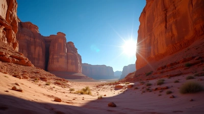 Rugged Rock Formations In Sunlit Desert