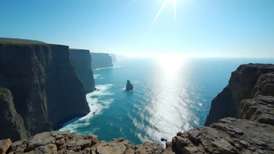 Rugged Rocky Cliff Overlooking Vast Ocean