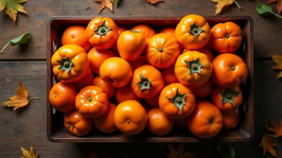 Rustic Brown Tray With Orange Fruits