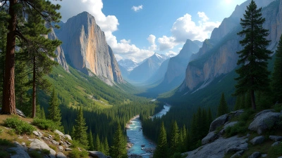 Scenic Mountain Landscape With Rocky Slopes