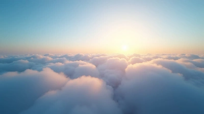 Sea Of Fluffy White Clouds At Sunrise
