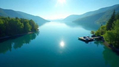 Serene Crystal Clear Lake With Green Trees
