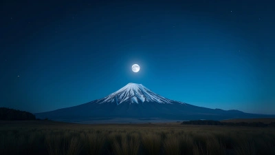 Serene Grassy Field Under Starry Night Sky
