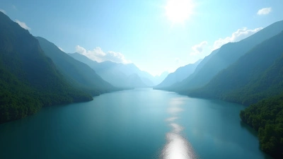 Serene Lake With Green Trees And Mountains