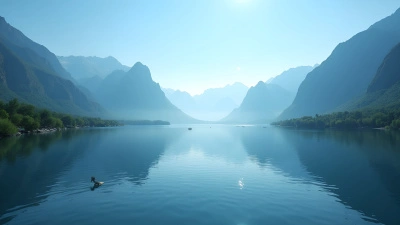 Serene Lake Reflecting Towering Mountains