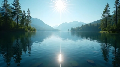 Serene Lake Surface Reflecting Green Trees