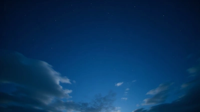 Serene Night Sky With Twinkling Stars