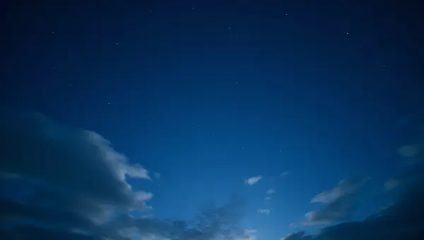 Serene Night Sky With Twinkling Stars