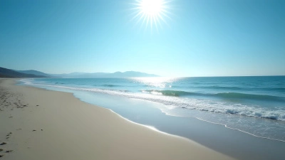 Serene Rippling Ocean Meeting Sandy Coastline