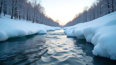 Serene River Flowing Beneath Winter Ice