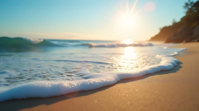 Serene Seashore With Gentle Waves At Sunset