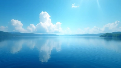 Serene Water Surface Reflecting Blue Sky