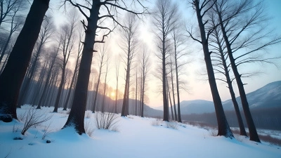Serene Winter Landscape With Snowy Hills