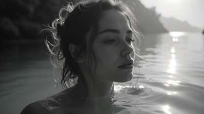Serene Woman Submerged in Calm Water