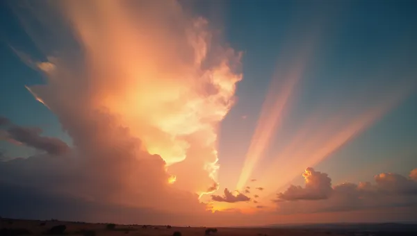 Shifting Sky Light With Vibrant Clouds