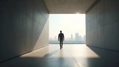 Silhouette of Lone Person Walking On Concrete Floor