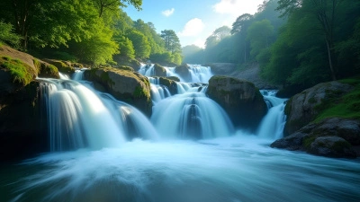 Silky Smooth Waterfalls Over Mossy Rocks