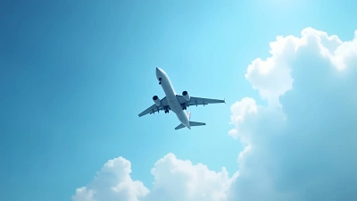 Sleek Airplane Soaring In Blue Sky